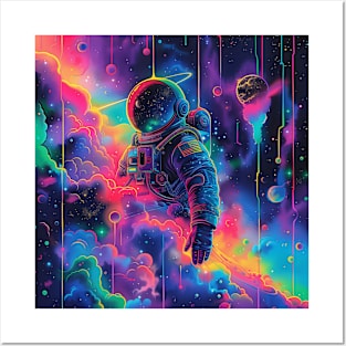 Neon Space Posters and Art